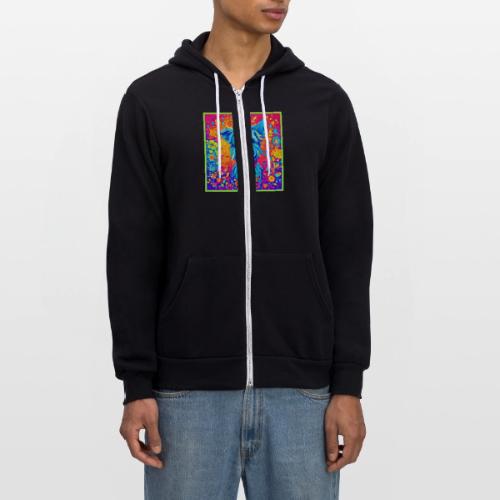 Color Splash: Maltese Puppy Painting - Unisex Full Zip Hoodie