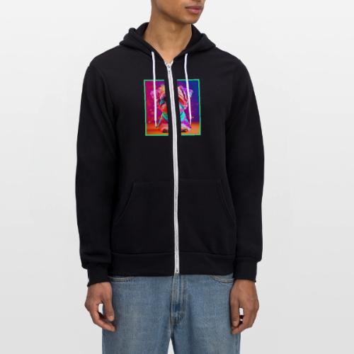 Vibrant Maltese Pup Art - Unisex Full Zip Hoodie