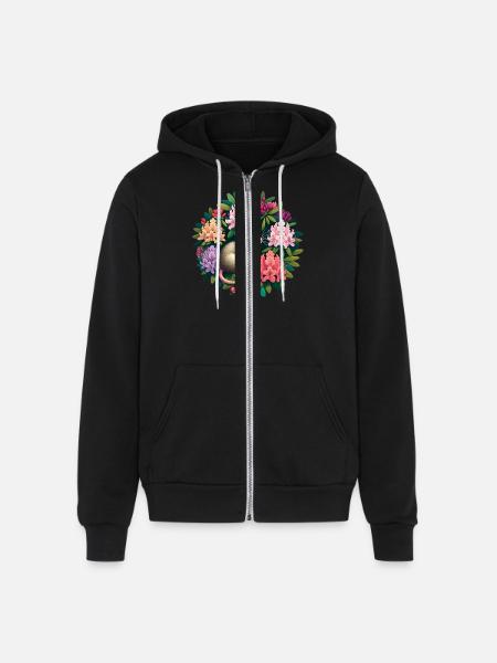 Mouse - Unisex Full Zip Hoodie - black