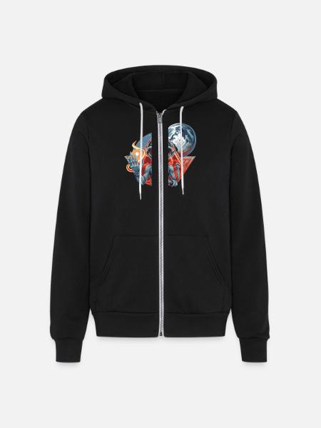 IlluminET109 - Unisex Full Zip Hoodie - black