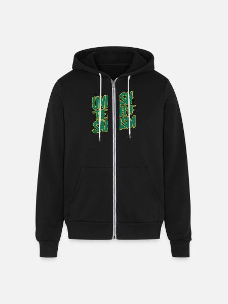 Motivation Quotes - Unisex Full Zip Hoodie - black