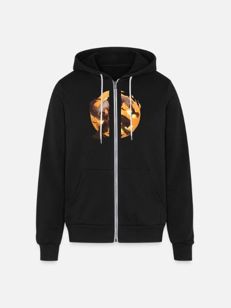 Werewolf Halloween - Unisex Full Zip Hoodie - black