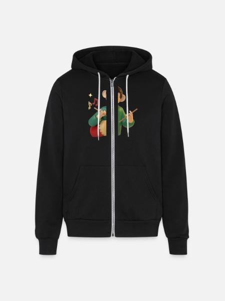 Characters - Unisex Full Zip Hoodie - black