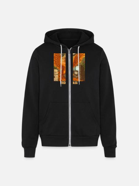 Phoenix's Voice Command Mishap - Unisex Full Zip Hoodie - black