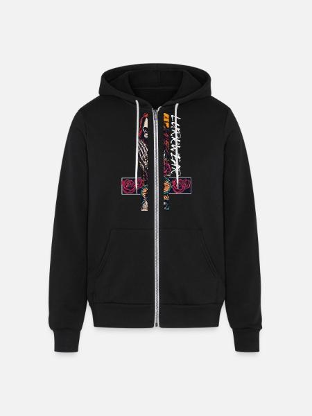 Sinners prayer - Unisex Full Zip Hoodie - black