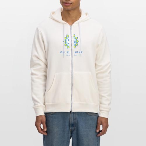 Om Sunshine Yoga transparent back original file - Unisex Full Zip Hoodie