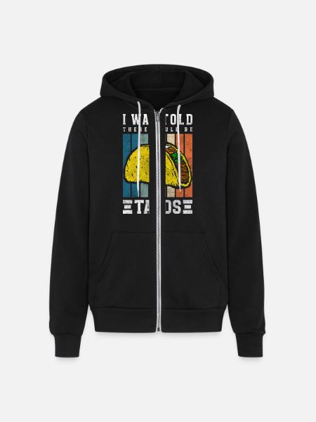Mexican Delicious Foodie - Unisex Full Zip Hoodie - black