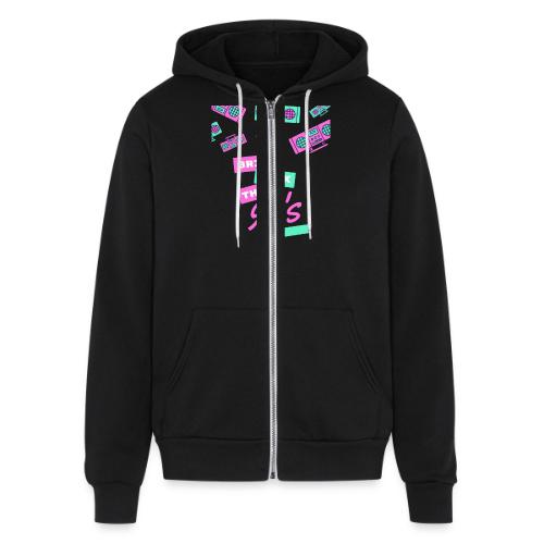 Bring Back The 90s Nostalgia Design| Retro 90s Art - Unisex Full Zip Hoodie