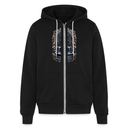 Gilded Baroque Fountain T-Shirt - Unisex Full Zip Hoodie