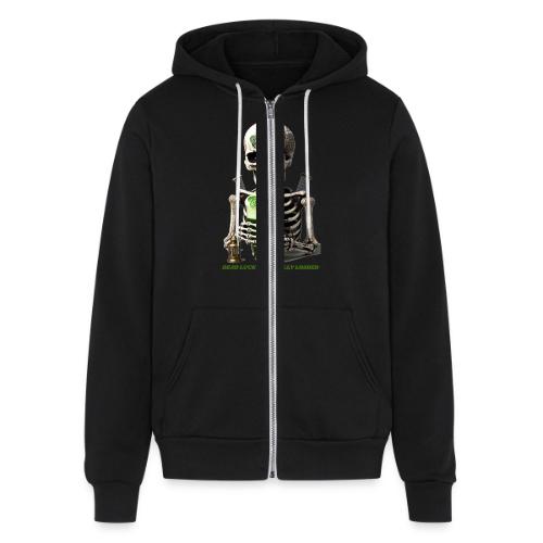 Eternal Stout Skeleton Graphic Tee - Unisex Full Zip Hoodie