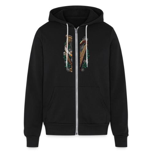 Emerald Harp Shenanigans T-Shirt - Unisex Full Zip Hoodie