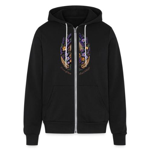 Easter Meadow Crown Renewal T Shirt, Spring Gift - Unisex Full Zip Hoodie