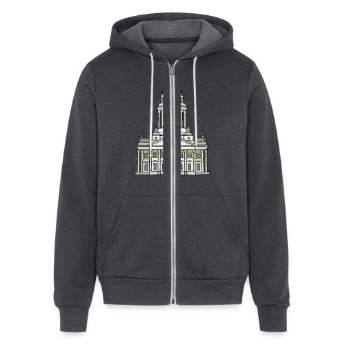 French Cathedral Berlin - Bella + Canvas Unisex Full Zip Hoodie