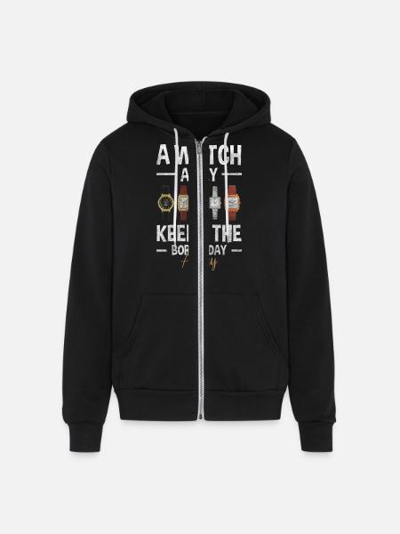 Clock Valuable Clockwork - Unisex Full Zip Hoodie - black