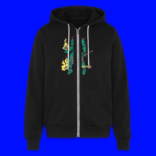 Afronaut - Unisex Full Zip Hoodie