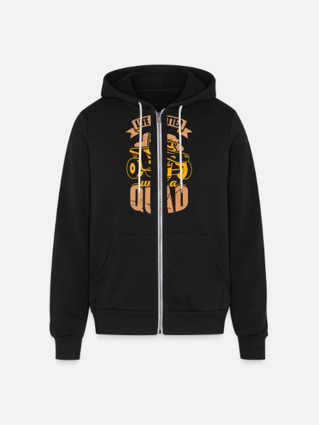 Quad Driver Offroad - Unisex Full Zip Hoodie - black