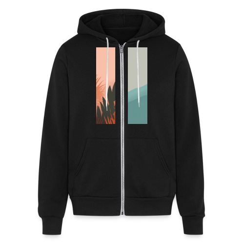 Day and Night - Bella + Canvas Unisex Full Zip Hoodie