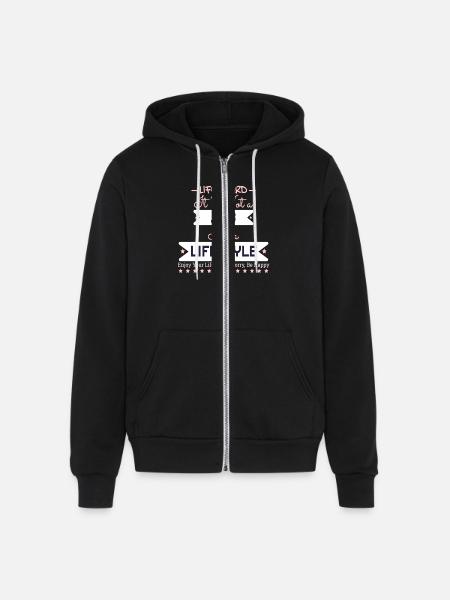 LIFEGUARD - Unisex Full Zip Hoodie - black
