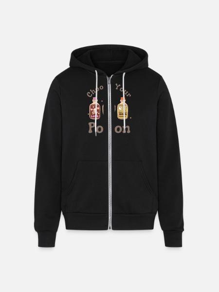 Choose Your Poison - Unisex Full Zip Hoodie - black