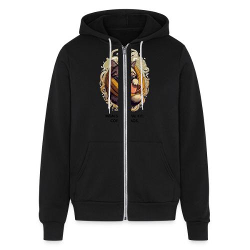 Powered by Sarcasm Cat Tee - Unisex Full Zip Hoodie