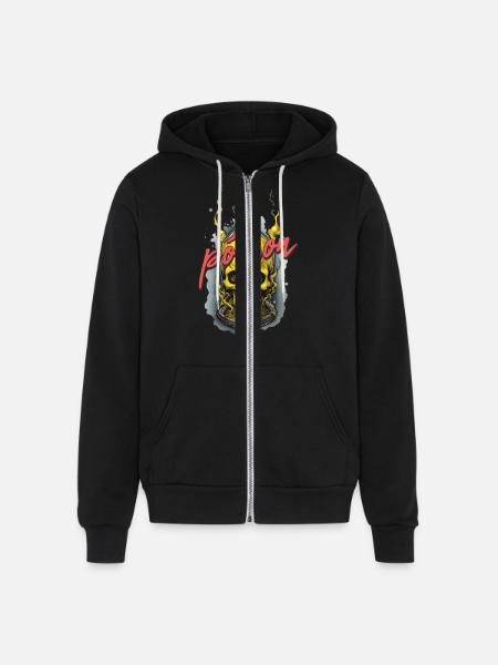 I'm poison - Unisex Full Zip Hoodie - black