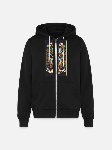 This is Fantastic - Unisex Full Zip Hoodie - black