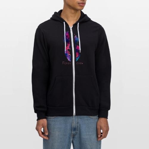 Forever Love-Vibrant Watercolor Mother-Child - Unisex Full Zip Hoodie