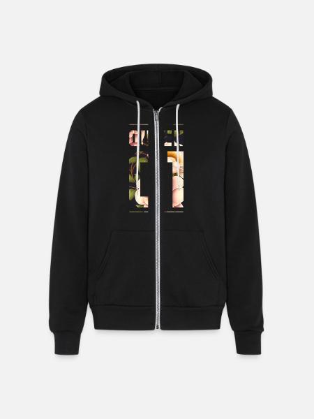 KING AND QUEEN - Unisex Full Zip Hoodie - black