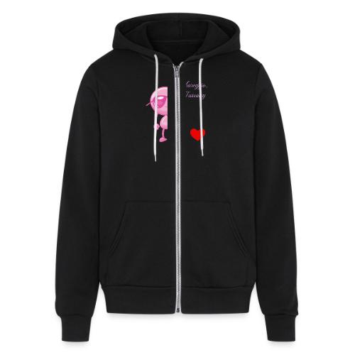 Smoon City_Viareggio Tuscany Pink - Unisex Full Zip Hoodie