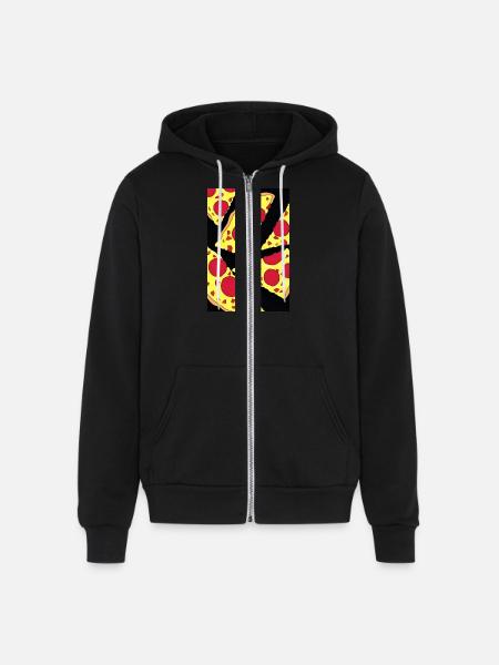 Slice of goodness - Unisex Full Zip Hoodie - black