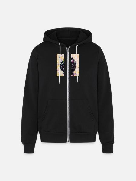 Very berry - Unisex Full Zip Hoodie - black
