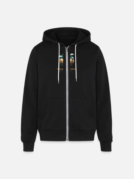 Camping Mastery Survival Symphony - Unisex Full Zip Hoodie - black