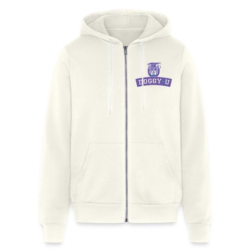 Doggy U Purple Stack Logo - Unisex Full Zip Hoodie
