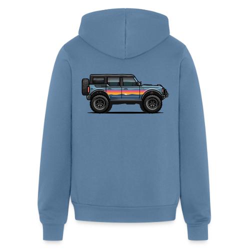FVG Bronco Sunset with FVG Logo - Unisex Full Zip Hoodie