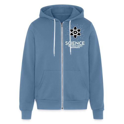 Science The Evolutionary Advocate White Design - Unisex Full Zip Hoodie
