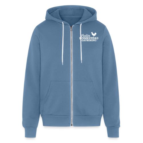 NLHG Logo White - Unisex Full Zip Hoodie