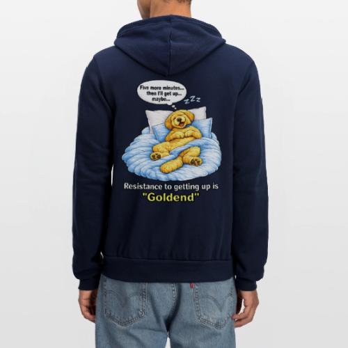 Funny Goldendoodle Sleeping design. - Unisex Full Zip Hoodie