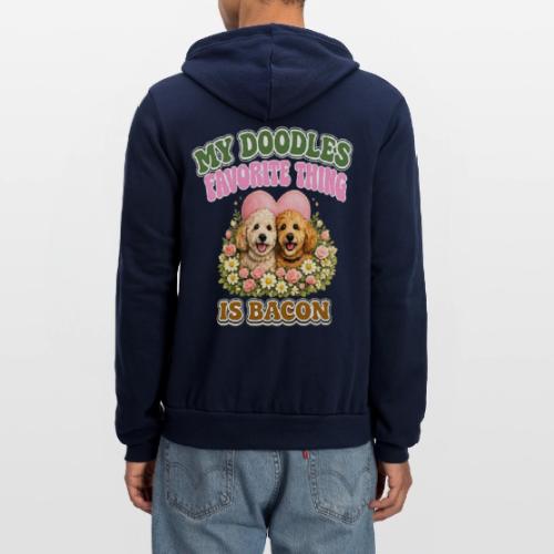My Doodles Favorite Thing Is Bacon - Unisex Full Zip Hoodie