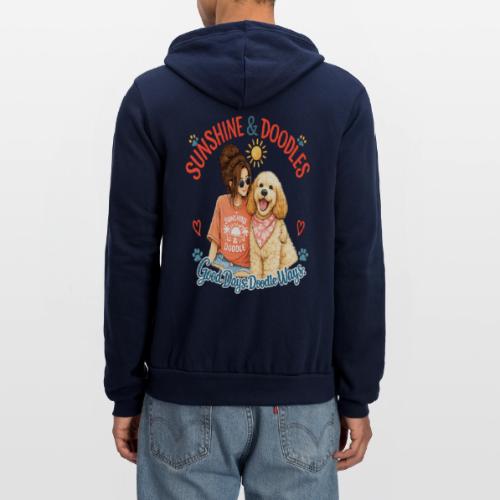 Sunshine & Doodles – Good Days, Doodle Ways - Unisex Full Zip Hoodie