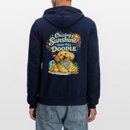Chasing Sunshine With My Doodle - Unisex Full Zip Hoodie