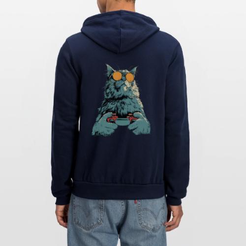 Cat: Fluff Mode On - Unisex Full Zip Hoodie