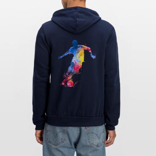 Soccer: Splash Kick - Unisex Full Zip Hoodie