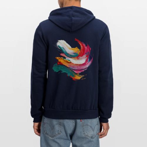 Colorful brushstrokes - Unisex Full Zip Hoodie