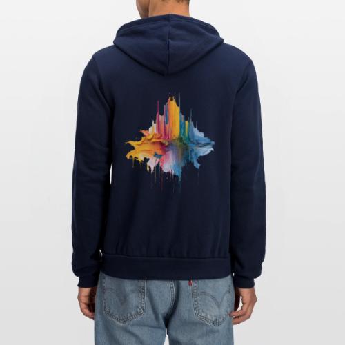 Impasto Spectrum - Unisex Full Zip Hoodie
