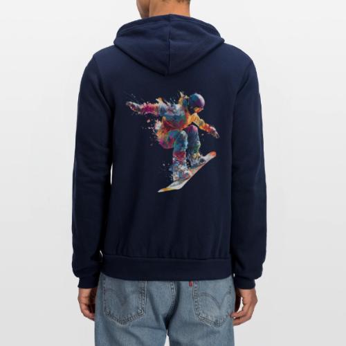 Snowboarding: Frozen Flight - Unisex Full Zip Hoodie