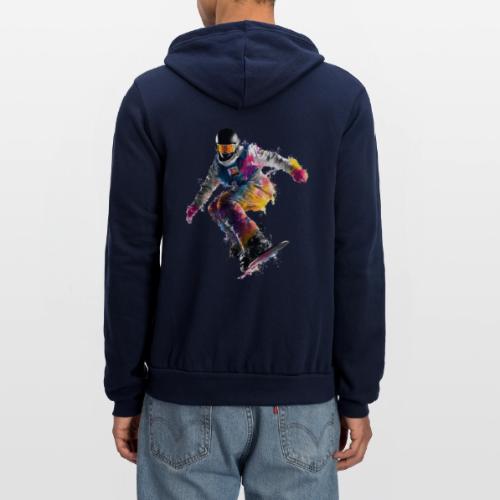 Snowboarding: Frozen Palette - Unisex Full Zip Hoodie
