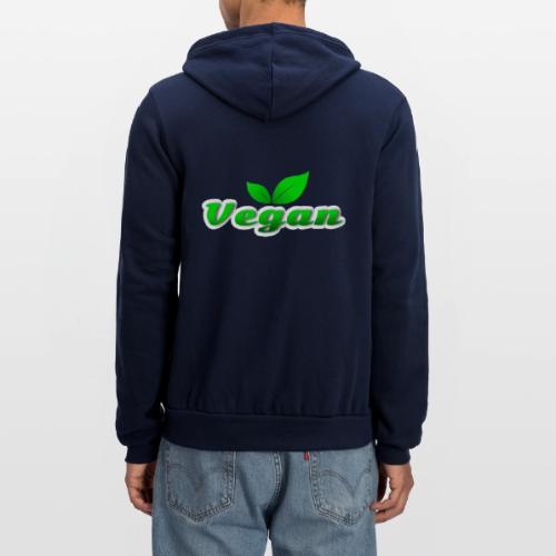 Pure Vegan Leaves - Unisex Full Zip Hoodie