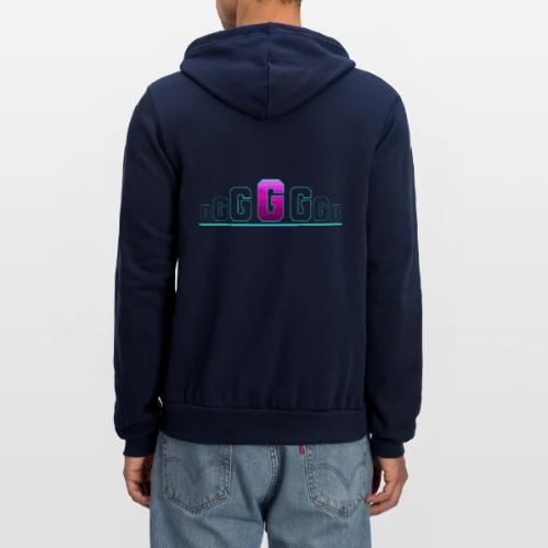 Letter G – Capital Varsity Alphabet Monogram - Unisex Full Zip Hoodie