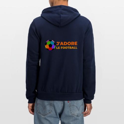 I love football - Unisex Full Zip Hoodie