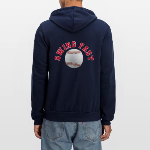 Baseball: Swing Fast Energy - Unisex Full Zip Hoodie